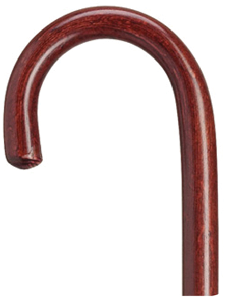 36 inch Mahogany Wooden Cane - Bird & Cronin